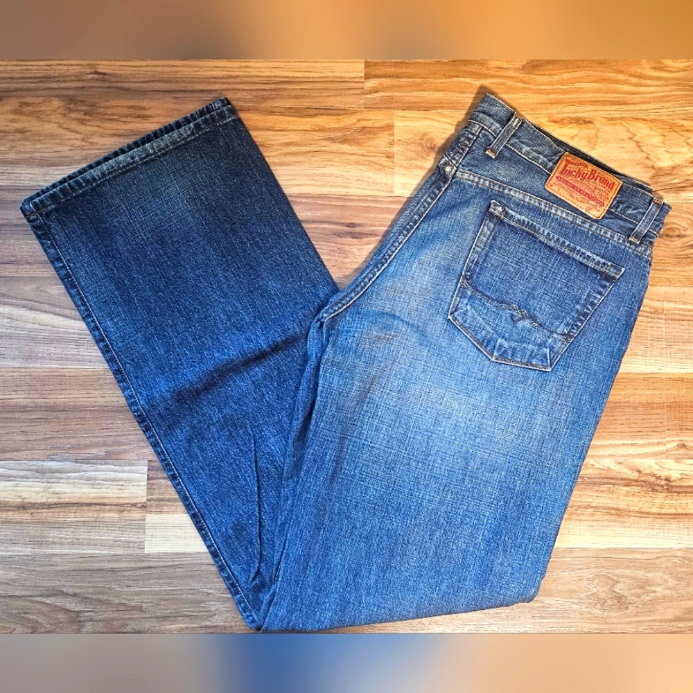Lucky Brand Y2K Houston Savage Jean, Mens 36L, Made in USA, By Gene Montesano
